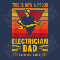 Electrician Electrician Dad Electronics Technician Father Lineman Dad Ladies Denim Jacket | Artistshot