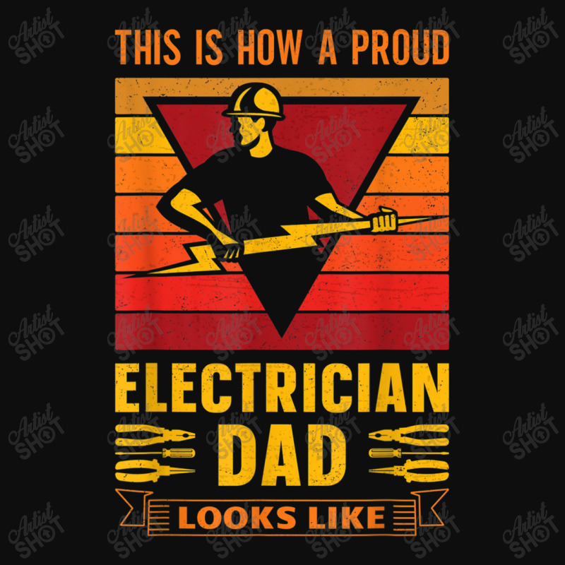 Electrician Electrician Dad Electronics Technician Father Lineman Dad Crop Top by urethrapricey | Artistshot