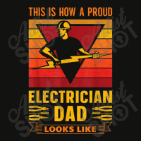 Electrician Electrician Dad Electronics Technician Father Lineman Dad Scorecard Crop Tee | Artistshot