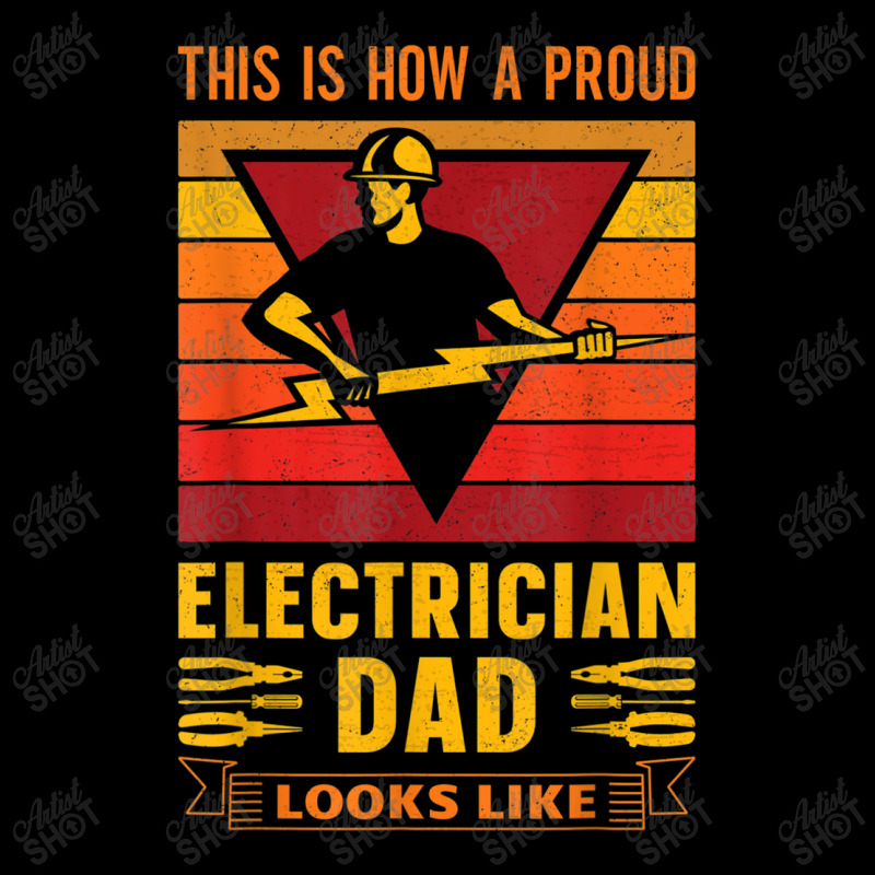 Electrician Electrician Dad Electronics Technician Father Lineman Dad Cropped Sweater by urethrapricey | Artistshot