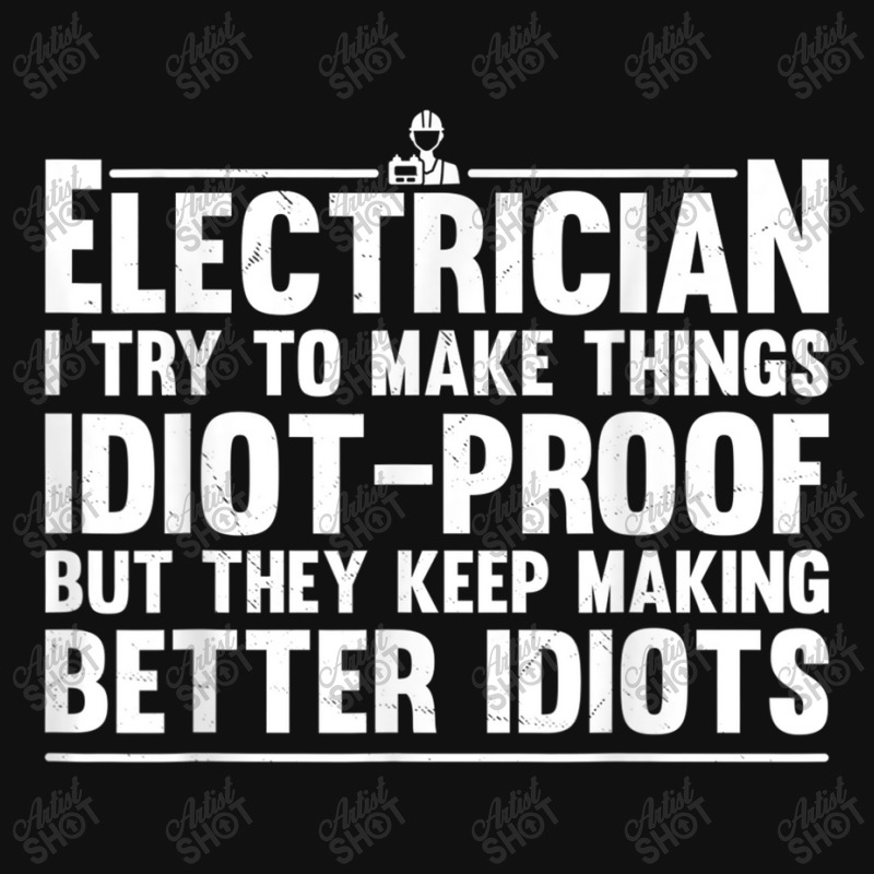 Electrician Funny Electrician Art Dad Lineman Electronics Engineers Baby Beanies by criticizematter | Artistshot