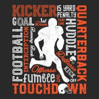 Football Player Typography Word Art Vintage Boys Men Sports T Shirt Toddler T-shirt | Artistshot