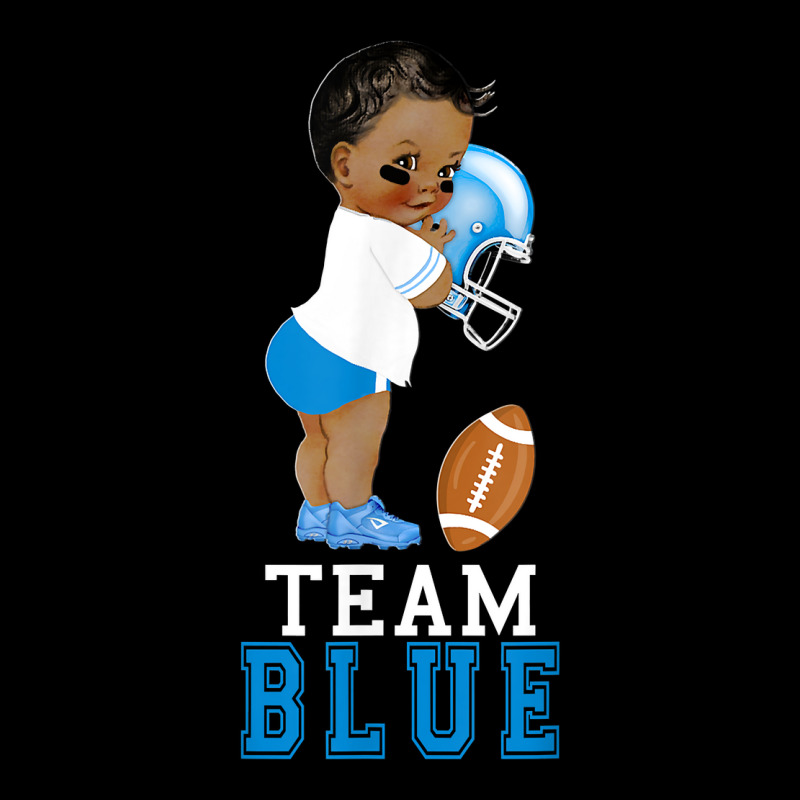 Ethnic Team Blue Football Player Gender Reveal T Shirts Toddler Sweatshirt by waltervanderwilt1 | Artistshot