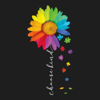 Womens Choose Kind Autism Awareness Rainbow Sunflower Warrior Gifts V Classic T-shirt | Artistshot