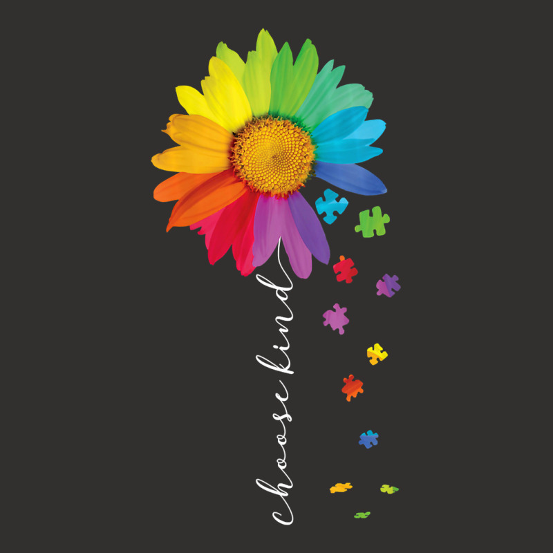 Womens Choose Kind Autism Awareness Rainbow Sunflower Warrior Gifts V Champion Hoodie | Artistshot