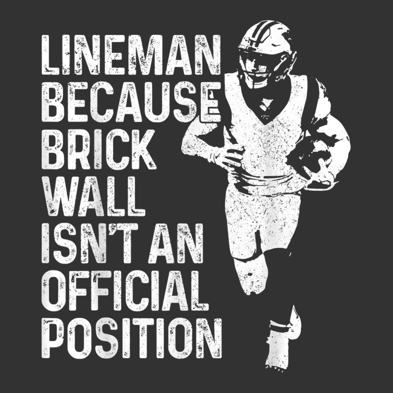 Mens Lineman Brick Wall Official Position Funny Football T Shirt Baby Bodysuit by manviwadlington | Artistshot