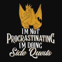 Not Procrastinating Side Quests Funny Rpg Gamer Dragons T Shirt Crop Top | Artistshot