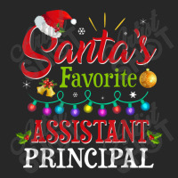 Santa's Favorite Assistant Principal Christmas Light Men's T-shirt Pajama Set | Artistshot