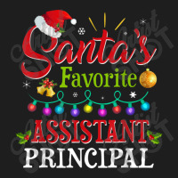 Santa's Favorite Assistant Principal Christmas Light Classic T-shirt | Artistshot