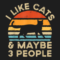 I Like Cats And Maybe 3 People T Shirt Classic T-shirt | Artistshot