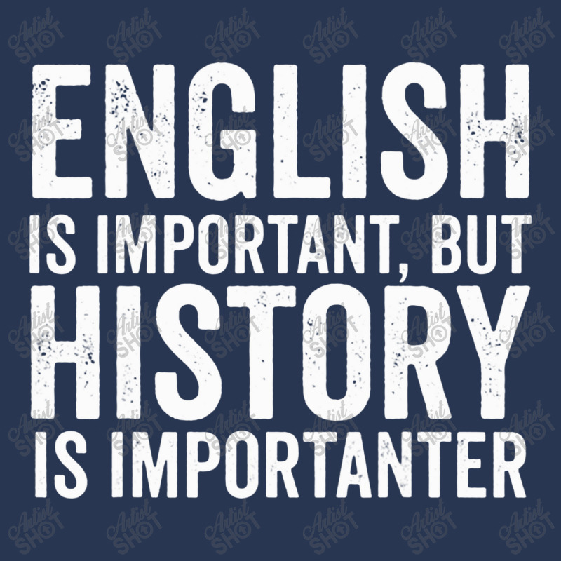 English Is Important But History Is Importanter Cool Men Denim Jacket | Artistshot