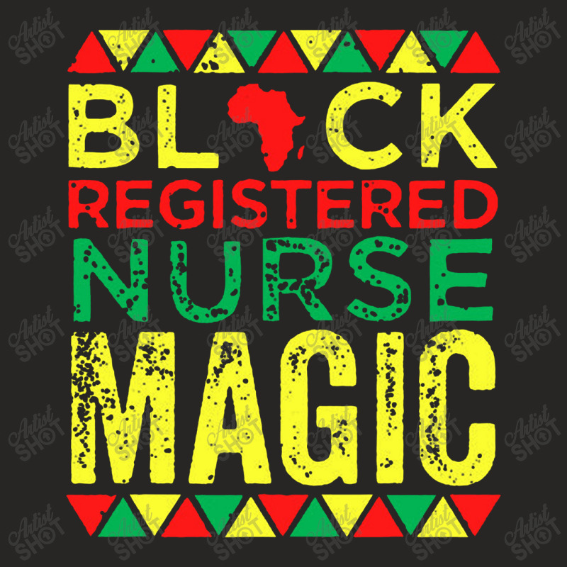 Black Registered Nurse Magic Ladies Fitted T-shirt | Artistshot