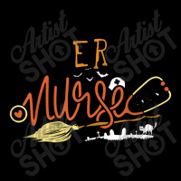 Er Nurse Halloween Ed Emergency Room Nursing Witch On Broom Pocket T-shirt | Artistshot