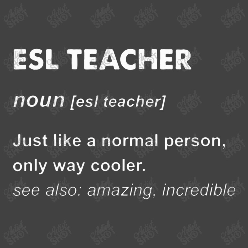 Esl Teacher Vintage T-shirt | Artistshot