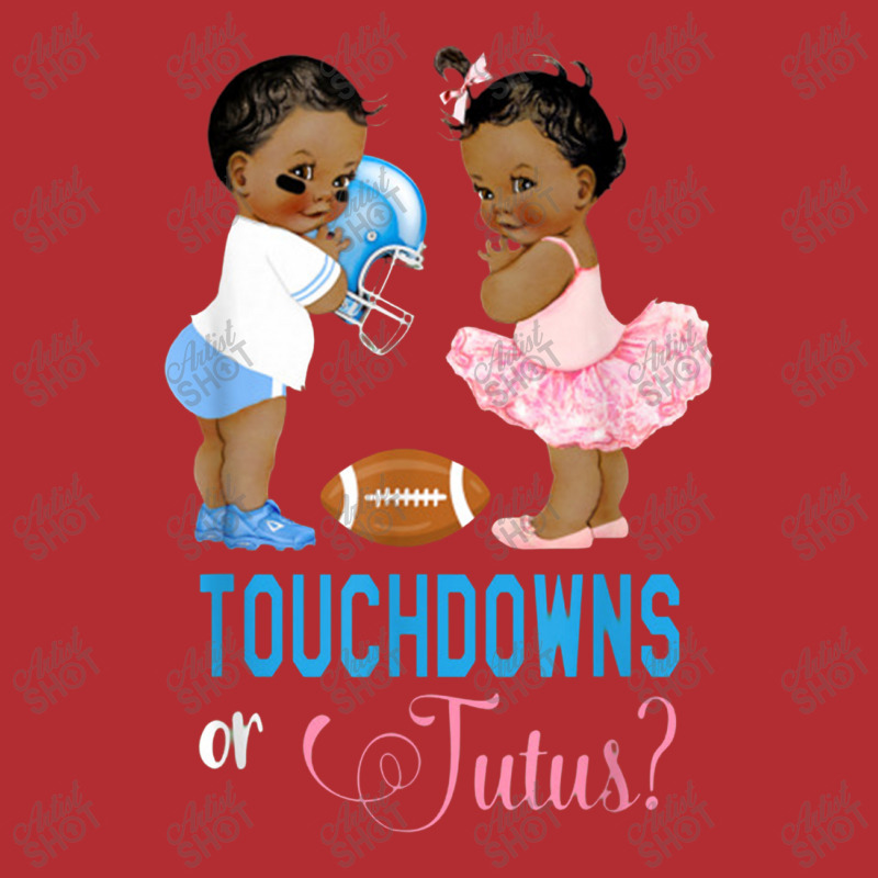 Ethnic Touchdowns Or Tutus Gender Reveal Party Ladies Fitted T-Shirt by matiroso | Artistshot