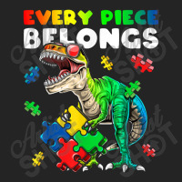 Every Piece Belongs Dinosaur Autism Awareness Puzzle 3/4 Sleeve Shirt | Artistshot