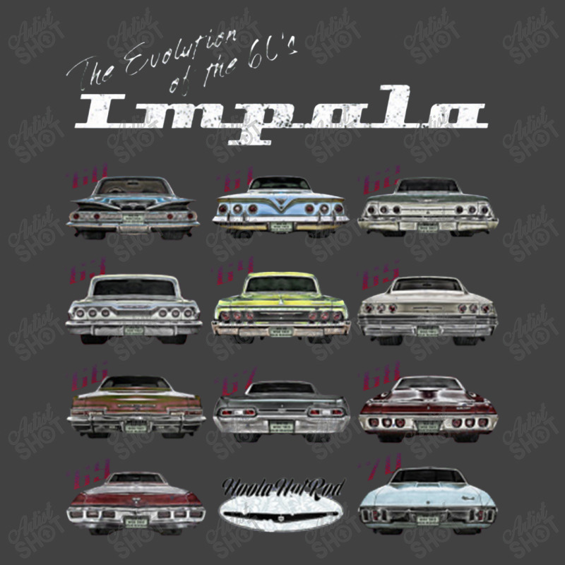 Evolution Of The 60s Impala,1960,hot Rod,muscle Car,mashup Vintage T-shirt | Artistshot