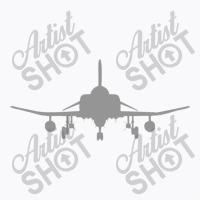 F 4 Phantom Aircraft Silhouette And Tri View T-shirt | Artistshot