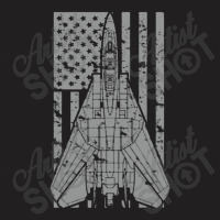 F 14 Tomcat Jet Fighter Vintage American Flag T-shirt | Artistshot