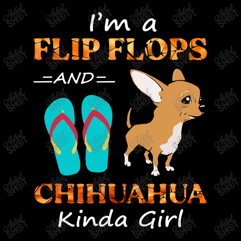 I'm A Flip Flops And Chihuahua Kinda Girl Summer Vacation Fleece Short | Artistshot