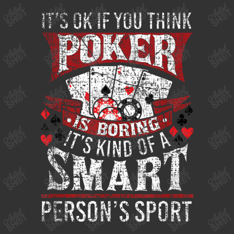 Funny Poker Smart Sport Distressed Texas Hold Em Card Game Baby Bodysuit by sogoodayam | Artistshot