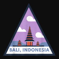 Bali Indonesia Triangular Triangle Building Background T Shirt Crop Top | Artistshot