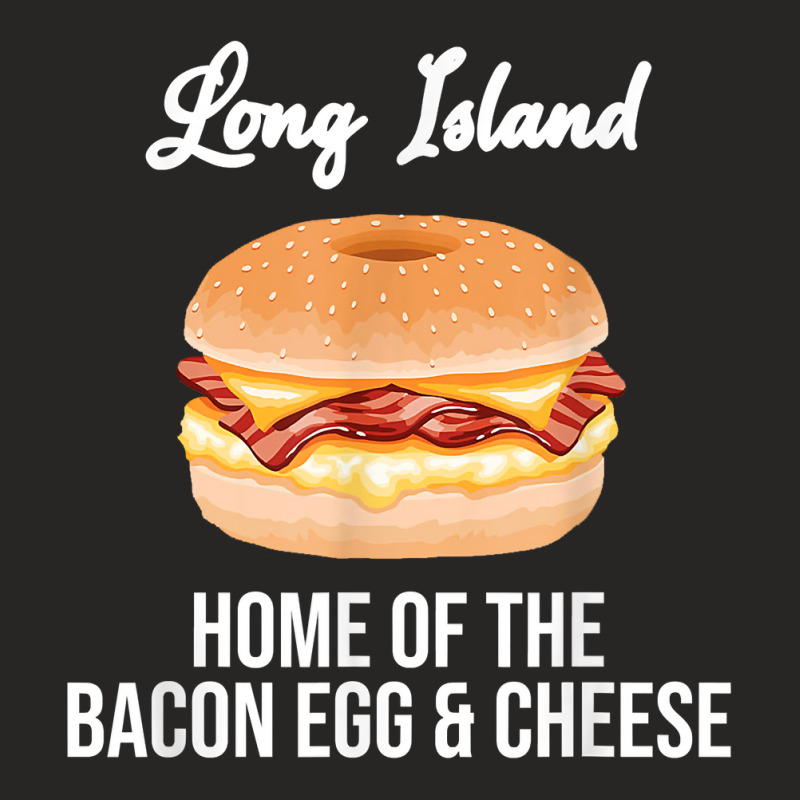 Long Island New York Bacon Egg And Cheese T Shirt Ladies Fitted T-Shirt by belewomritans | Artistshot