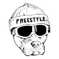 Freestyle Dog Snowboard Maternity Scoop Neck T-shirt | Artistshot