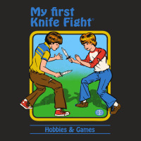 My First Knife Fight Ladies Fitted T-shirt | Artistshot