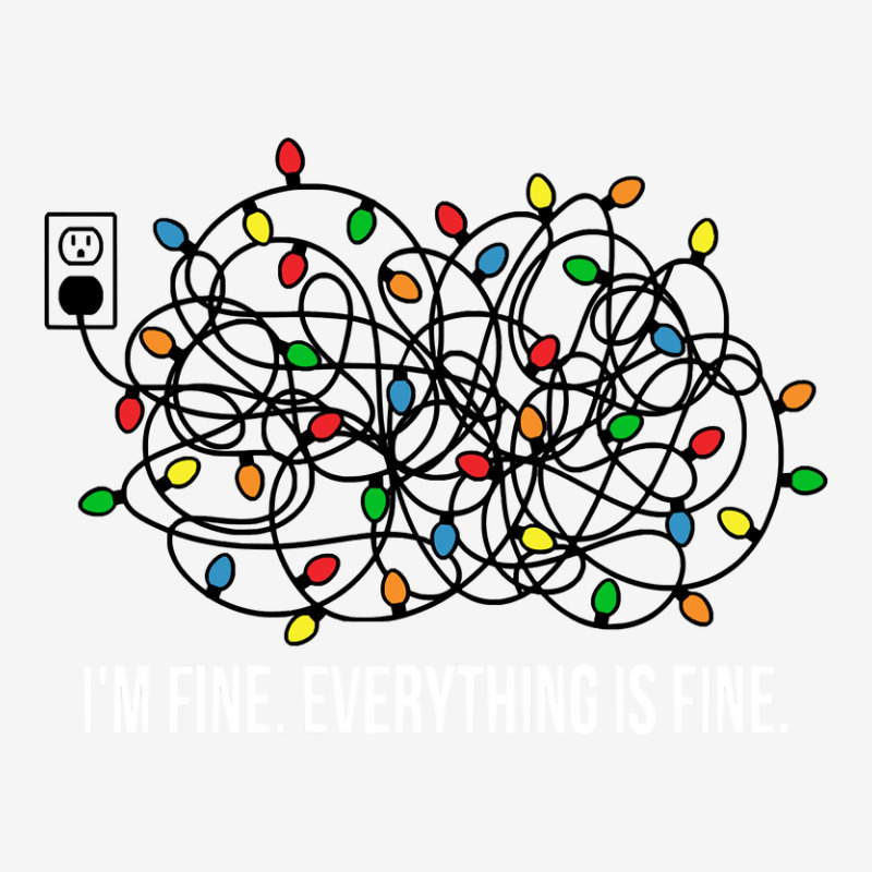 It's Fine I'm Fine Everything Is Fine Teacher Xmas Lights Sweatshirt Baby Beanies | Artistshot