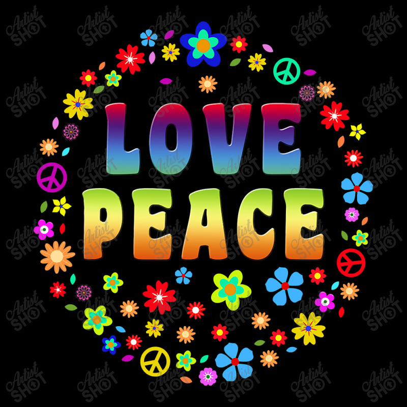 Peace Sign Love T Shirt  70s Hippie Costume T Shirt Baby Tee | Artistshot