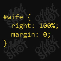 Funny Programming Wife Right Margin Crop Top | Artistshot