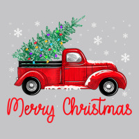 Red Truck Pick Up Christmas Tree Light Merry Christmas Light T Shirt Baby Bodysuit | Artistshot