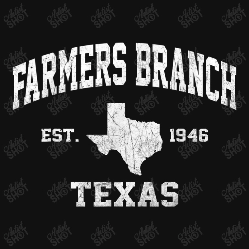 Farmer Farmers Branch Texas Tx Vintage State Athletic Style Baby Beanies by criticizematter | Artistshot