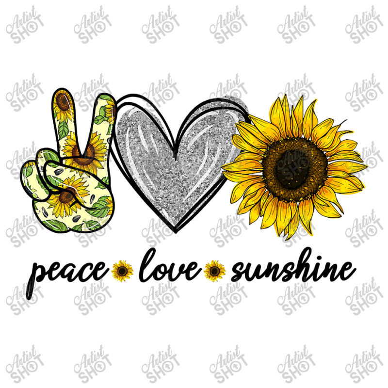 Peace Love Sun.shi.ne  Sunflower Hippie T Shirt 3/4 Sleeve Shirt | Artistshot