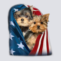 Yorkshire Terrier Us Flag July 4th Patriotic Yorkie Puppies T Shirt Bucket Hat | Artistshot