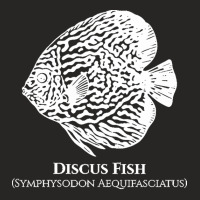 Discus Fish T  Shirt Discus Fish With Common And Latin Name   Aquarist Ladies Fitted T-shirt | Artistshot