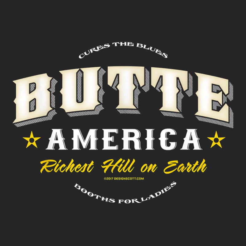 Butte America Montana T Shirt Copper Miner Mining Unisex Hoodie | Artistshot