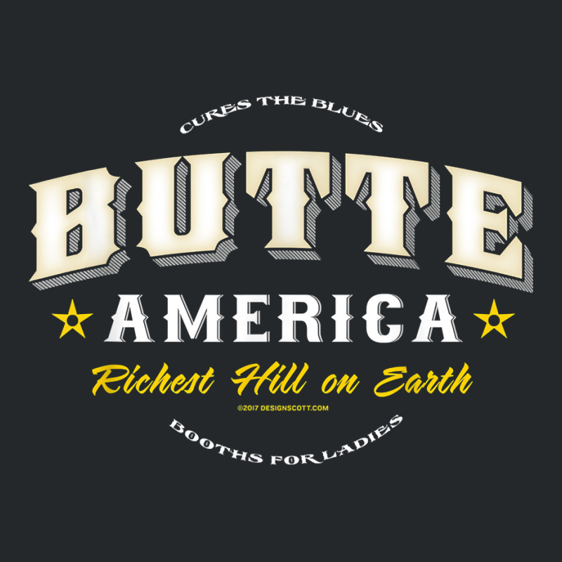 Butte America Montana T Shirt Copper Miner Mining Crewneck Sweatshirt | Artistshot