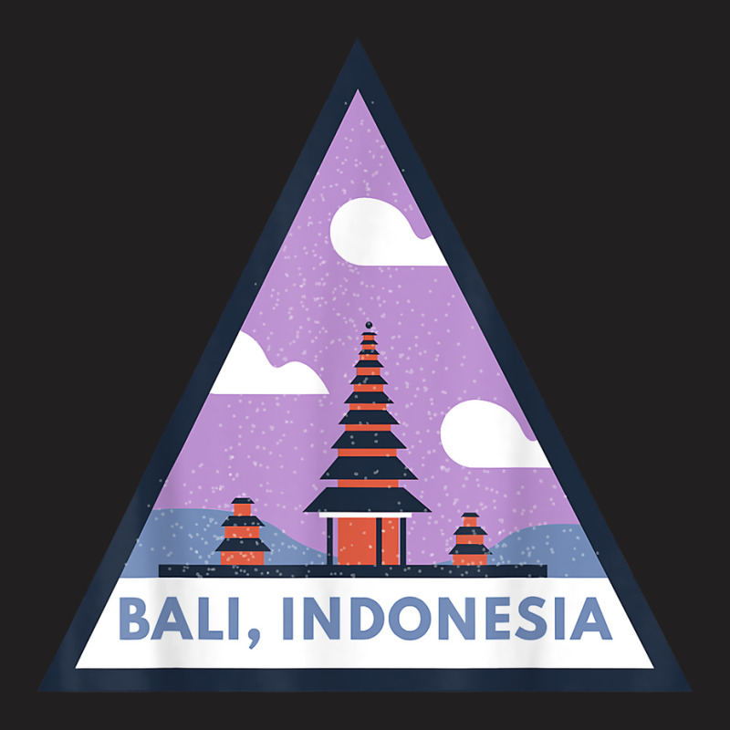 Bali Indonesia Triangular Triangle Building Background T Shirt T-shirt | Artistshot