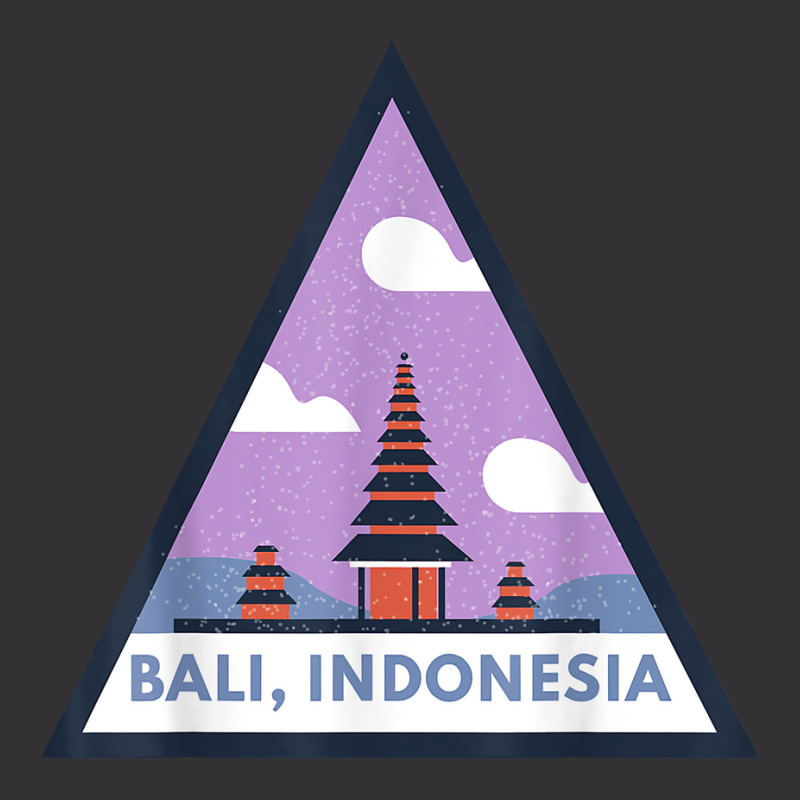 Bali Indonesia Triangular Triangle Building Background T Shirt Vintage Short | Artistshot