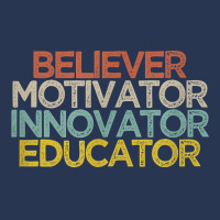 Believer Motivator Innovator Educator T Shirt Men Denim Jacket | Artistshot