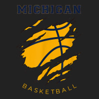 Mi The Wolverine State Distressed Michigan Basketball Hoops T Shirt Backpack | Artistshot