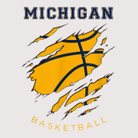 Mi The Wolverine State Distressed Michigan Basketball Hoops T Shirt Pocket T-shirt | Artistshot