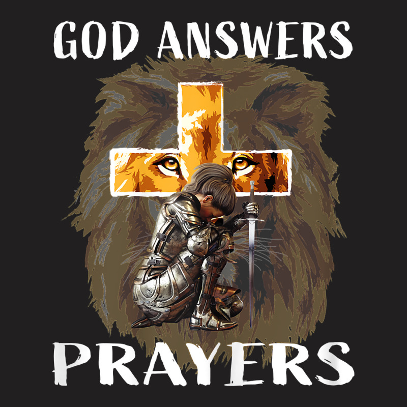 Womens Prayer Warrior God Answers Prayers Christian Religious Quote T T-shirt | Artistshot