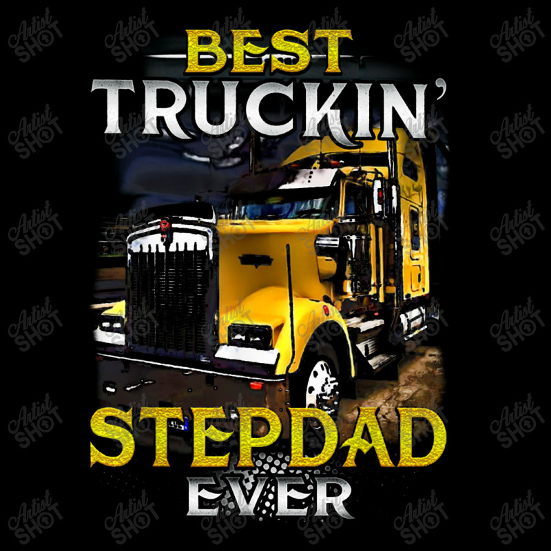 Trucker Father's Day Best Truckin Stepdad Ever Men's Long Sleeve Pajama Set by guntingkayu | Artistshot