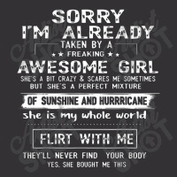 Sorry I Am Already Taken By A Freaking Awesome Girl Gifts Vintage Short | Artistshot