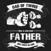 Mens Dad Of Twins 2022 Funny Daddy Father Twice Father's Day Classic T-shirt | Artistshot