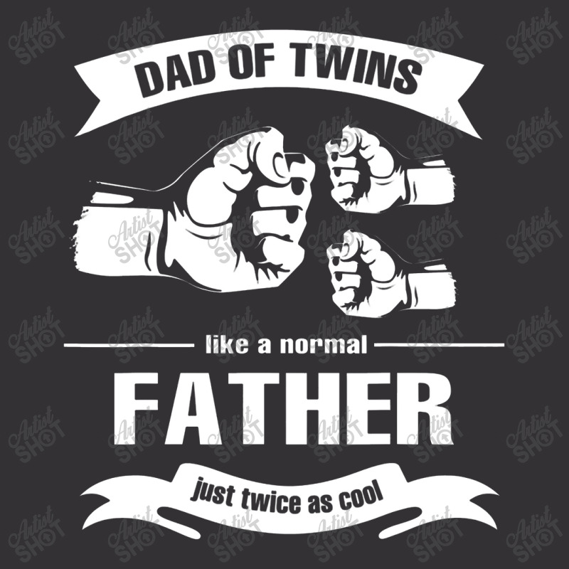 Mens Dad Of Twins 2022 Funny Daddy Father Twice Father's Day Vintage Short | Artistshot