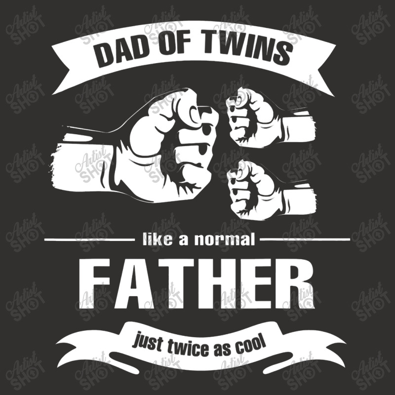 Mens Dad Of Twins 2022 Funny Daddy Father Twice Father's Day Champion Hoodie | Artistshot